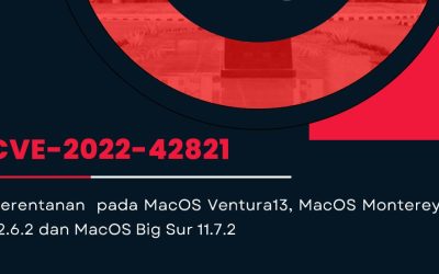 Imbauan Keamanan CVE-2022-42821 Kerentanan Mekanisme Gatekeeper MacOS Monterey 12.6.2, MacOS Big Sur 11.7.2, dan MacOS Ventura 13